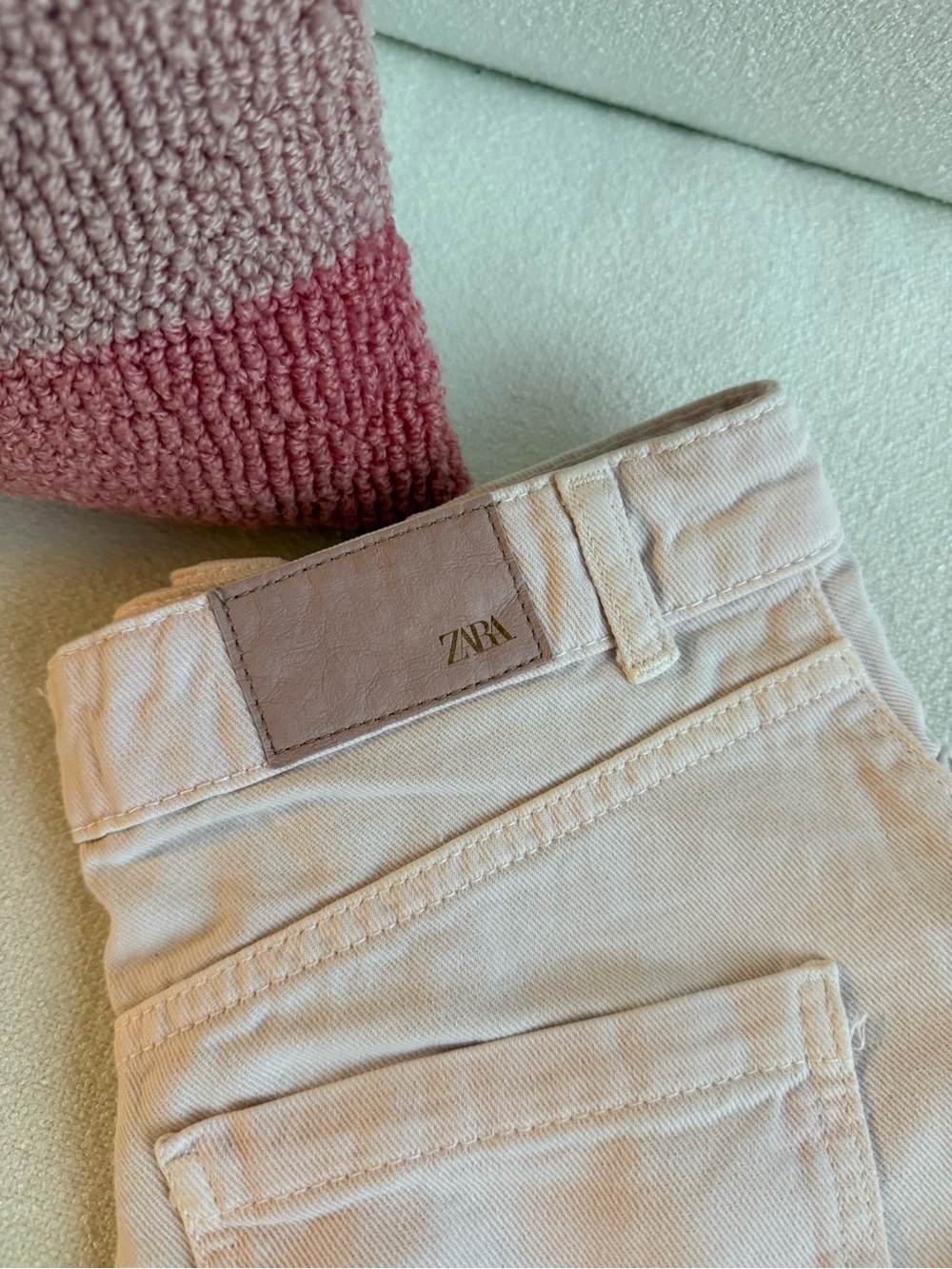 Baby Pink Denim Jean Shorts